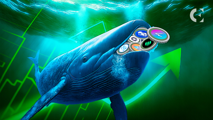Whale Activity for AAVE, APE, COMP, IMX, LDO, MDT Spikes