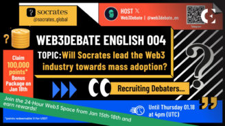 Socrates Begins 4 Day Web3 Debate Marathon & 100,000 Point Giveaway