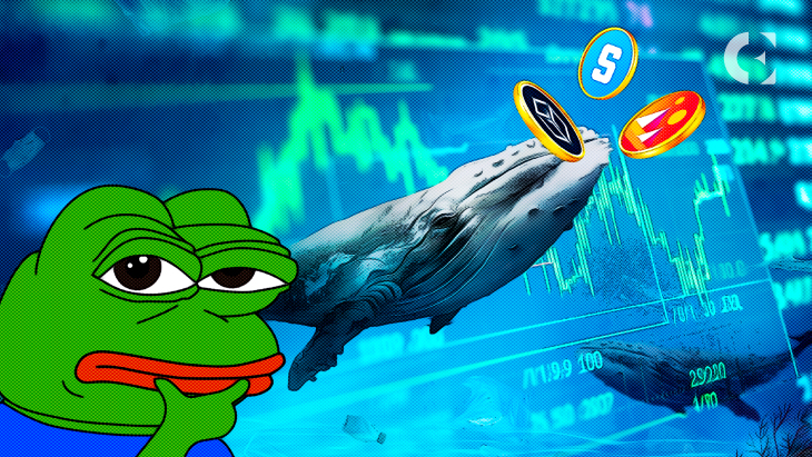 Baleia recorre a MANA, SAND, e GALA usando os ganhos do PEPE, veja por que